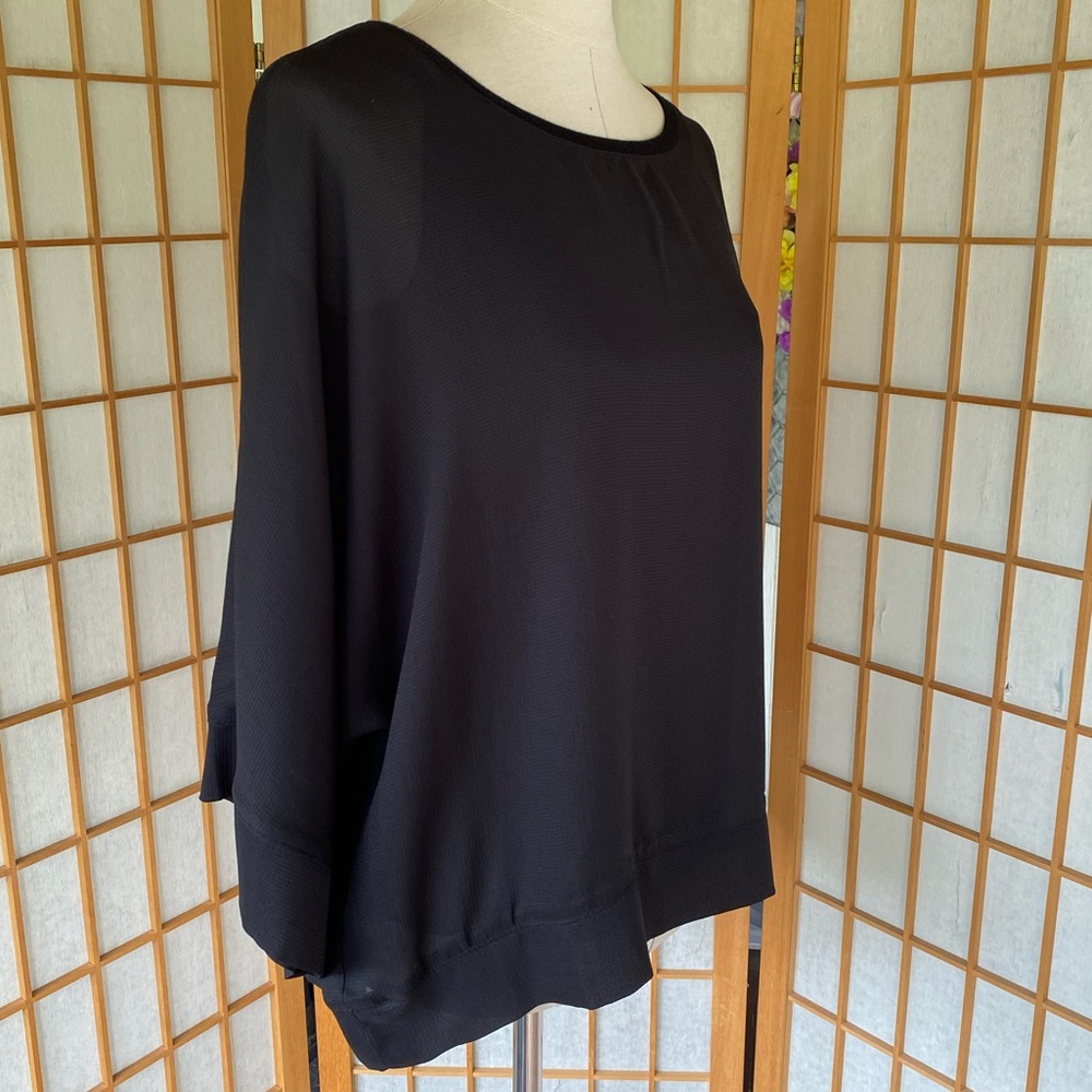 💲 Rose & Olive Black Top With Attached Tank SZ S - Picture 3 of 12
